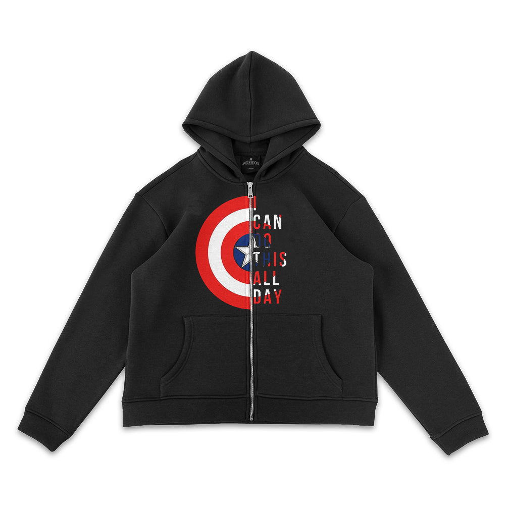 Captain America Full-Zip Hoodie - Super Heroes Hoodie - Jack N Hoods