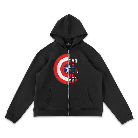 Captain America Full-Zip Hoodie - Super Heroes Hoodie - Jack N Hoods