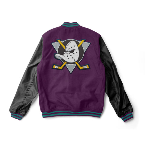 Anaheim Ducks Varsity Jacket - NHL Varsity Jacket - Jack N Hoods