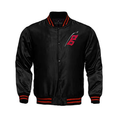 Carolina Hurricanes Satin Varsity Full Snap Jacket