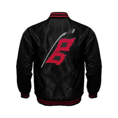 Carolina Hurricanes Satin Varsity Full Snap Jacket