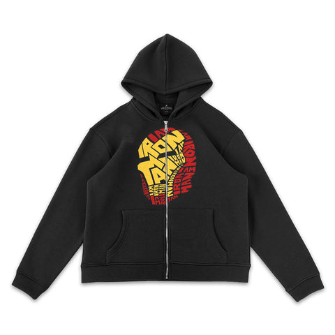 Iron Man Full-Zip Black Hoodie - Marvel Hoodie