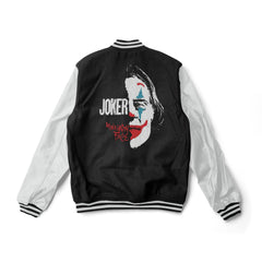 JOKER Happy Face Varsity Jacket - Super Heroes Varsity - Jack N Hoods