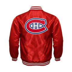 Montréal Canadiens Satin Varsity Full Snap Jacket - Jack N Hoods