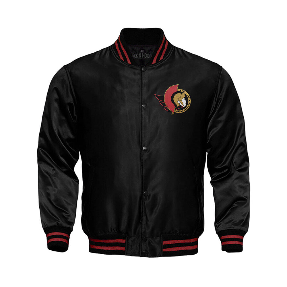 Ottawa Senators Satin Varsity Full Snap Jacket