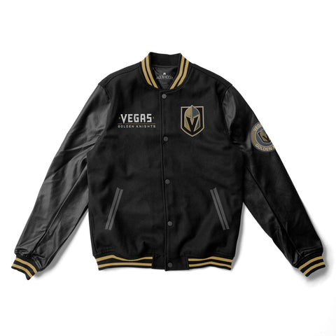 Vegas Golden Knights 2023 Champions Black Varsity Jacket - NHL Varsity Jacket - Jack N Hoods