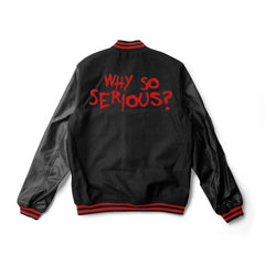 JOKER Why So Serious Varsity Jacket - Super Heroes Varsity - Jack N Hoods