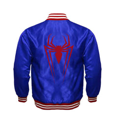 Spiderman Varsity Jacket - Peter Parker Varsity Jacket - Blue - Jack N Hoods
