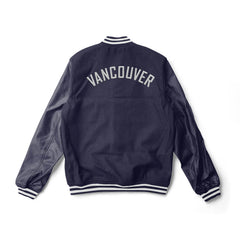 Vancouver Canucks Navy Blue Varsity Jacket - NHL Varsity Jacket - Jack N Hoods